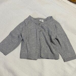 Carter’s, baby cardigan, gray, 6M